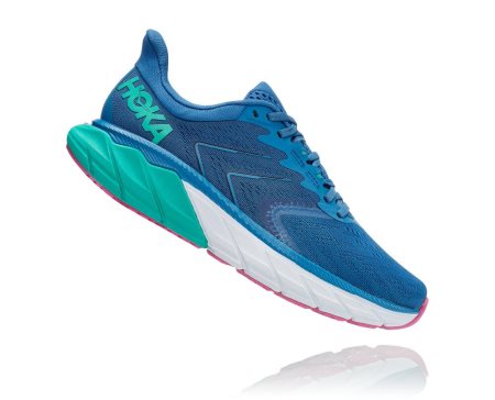 Hoka Arahi 5 Supportive Moški Tekaški Čevlji Modra / Turkizna SI-156409Q